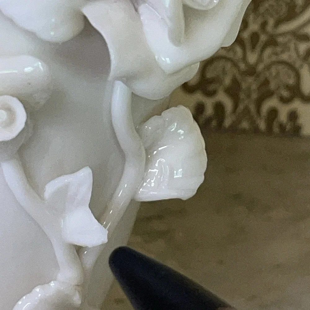 Pure White Tall Ivory Porcelain Vase 6